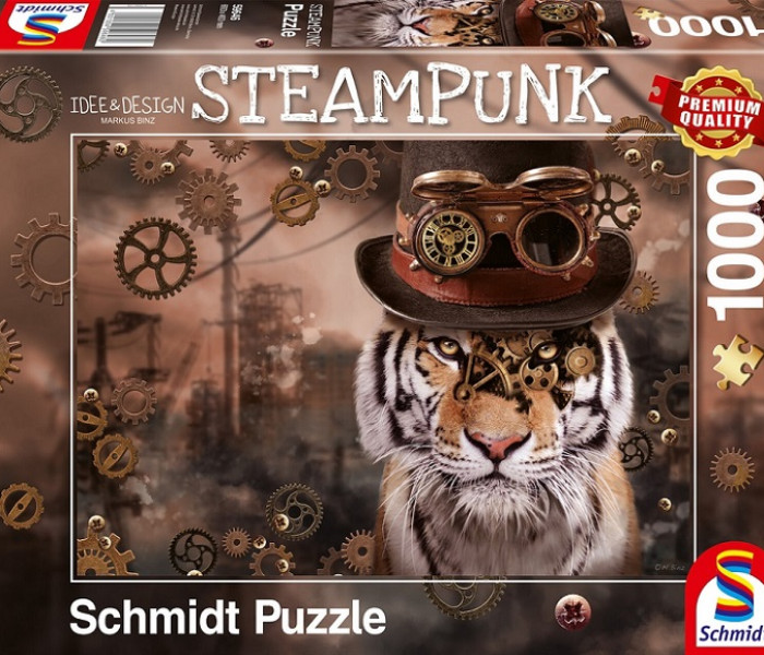 Puzzle - Schmidt - Tygrys Steampunk