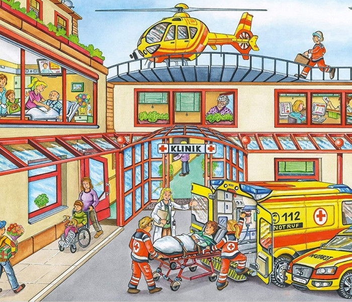 Puzzle - Schmidt - Ratownicy + model helikoptera