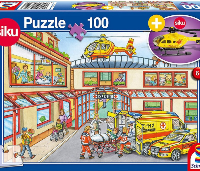 Puzzle - Schmidt - Ratownicy + model helikoptera