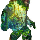 Puzzle - Sunsout - Człowiek lasu