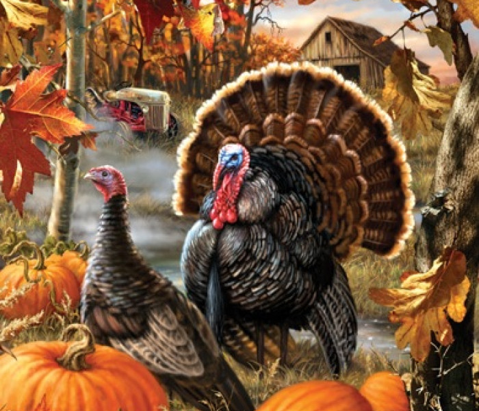 Puzzle - Sunsout - Indyki jesienią