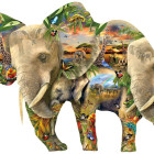 Puzzle - Sunsout - Słonie