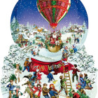Puzzle - Sunsout - Bożonarodzeniowy balon