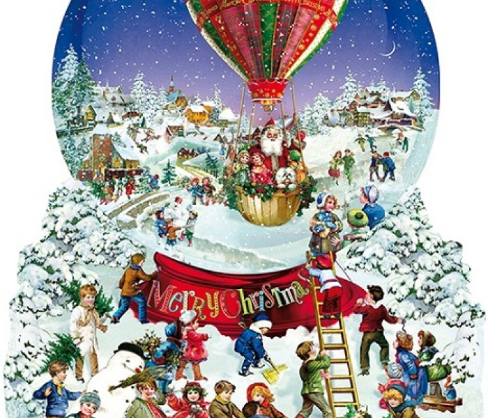 Puzzle - Sunsout - Bożonarodzeniowy balon