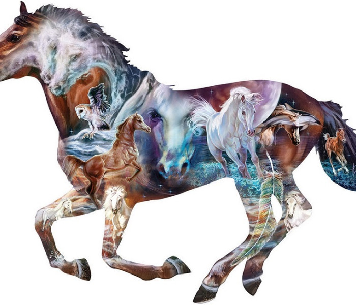 Puzzle - Sunsout - Tajemniczy koń