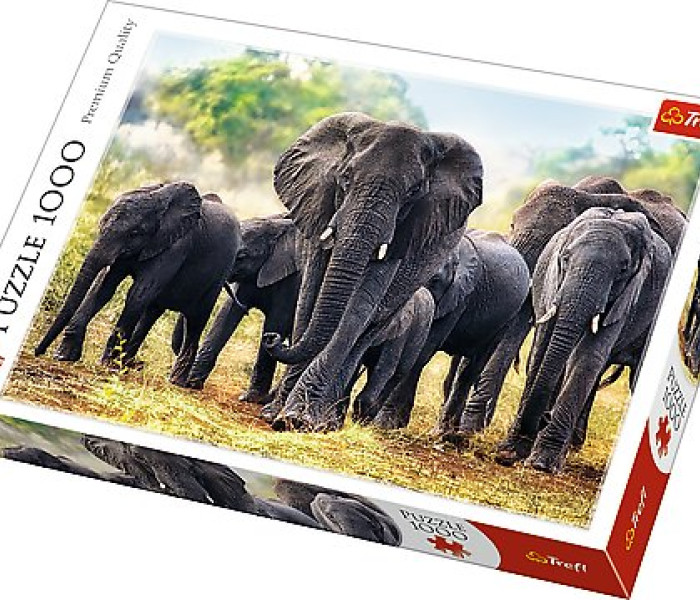Puzzle - Trefl - Słonie afrykańskie