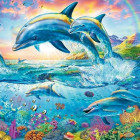 Puzzle - Trefl - Rodzina delfinów