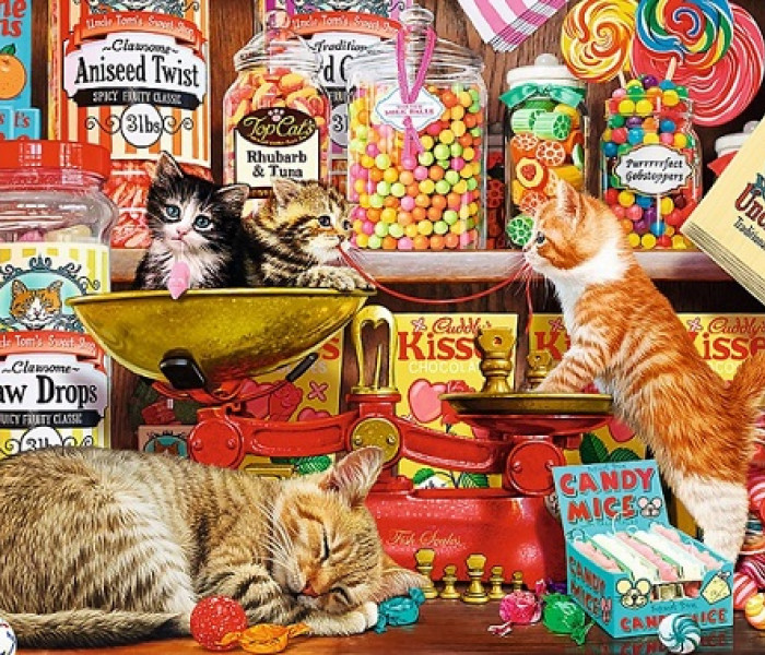 Puzzle - Trefl - Przysmaki dla kotów