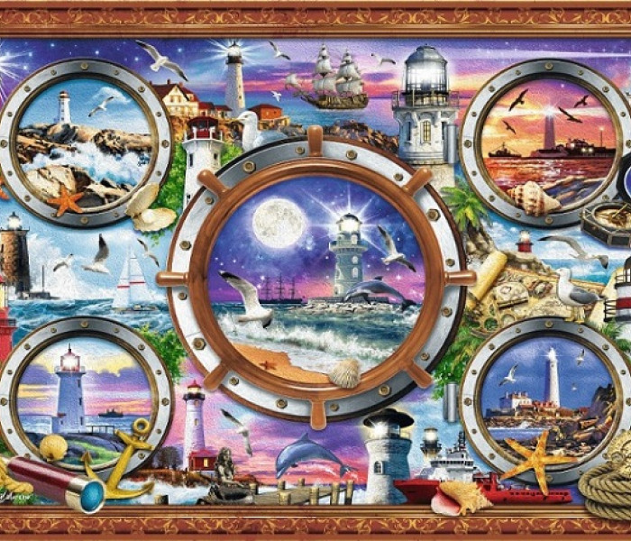 Puzzle - Trefl - Latarnie morskie