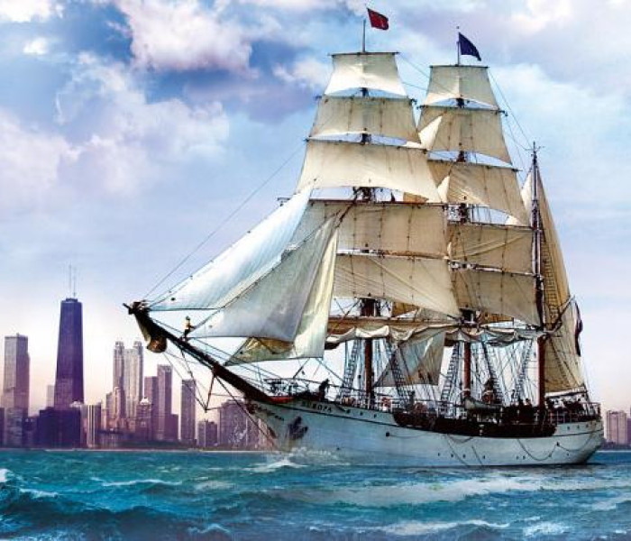 Puzzle - Trefl - Żaglówka w Chicago