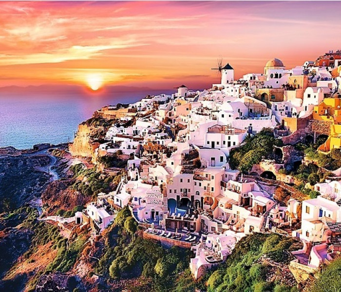 Puzzle - Trefl - Santorini o zachodzie słońca
