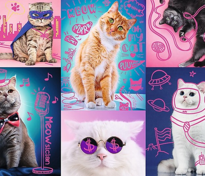 Puzzle - Trefl - Super Koty