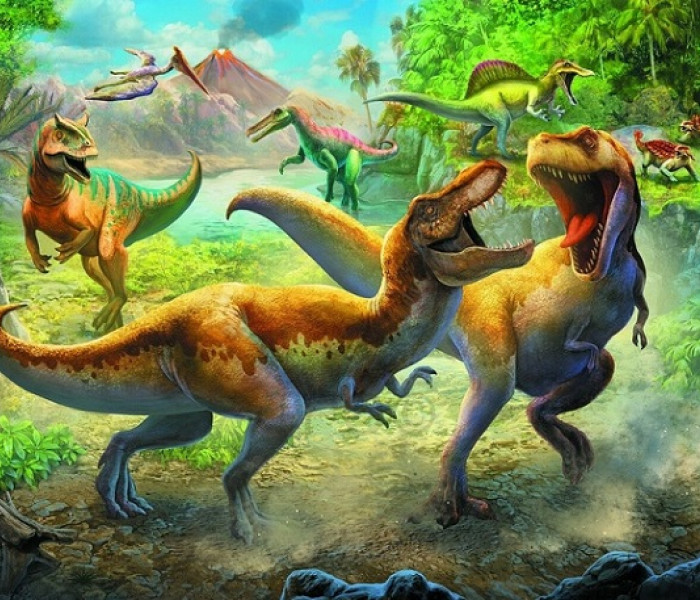 Puzzle - Trefl - Świat dinozaurów