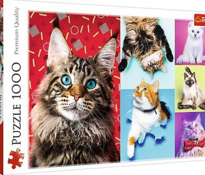 Puzzle - Trefl - Szczęśliwe koty