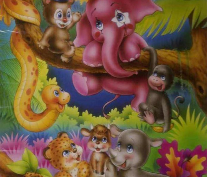 Puzzle -  - Zabawna dźungla - odpoczynek